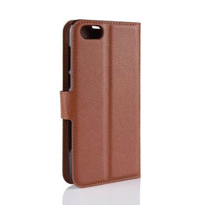 Litchi Skin Wallet Leather Stand Case for Huawei Y5 Prime (2018) / Y5 (2018)