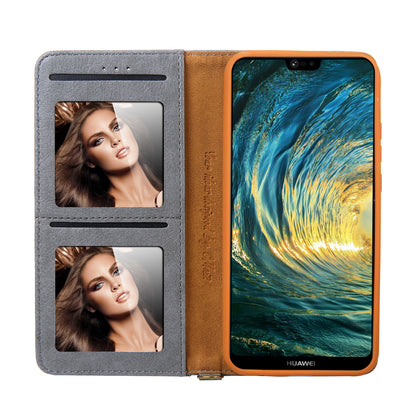 CMAI2 PU Leather Card Slots Flip Case with Stand for Huawei P20