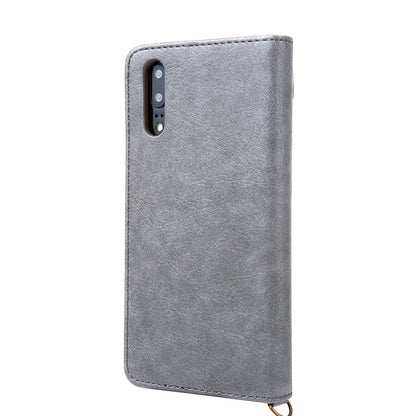 CMAI2 PU Leather Card Slots Flip Case with Stand for Huawei P20