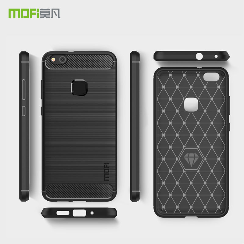 MOFI Carbon Fiber Texture Brushed TPU Protection Mobile Phone Casing for Huawei P10 Lite