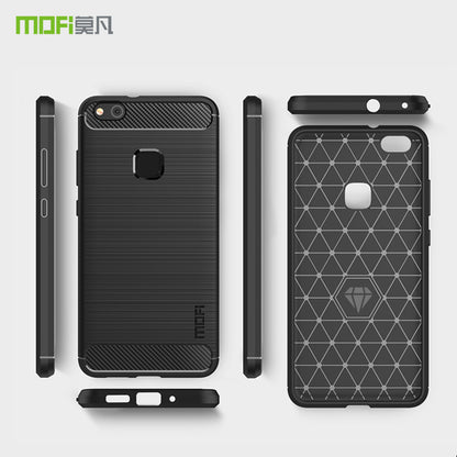 MOFI Carbon Fiber Texture Brushed TPU Protection Mobile Phone Casing for Huawei P10 Lite