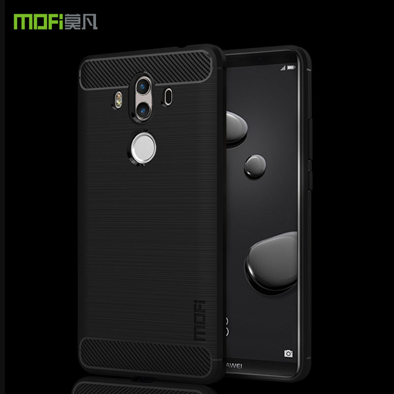 MOFI Carbon Fiber Texture Brushed TPU Protection Mobile Phone Case for Huawei Mate 10 Pro