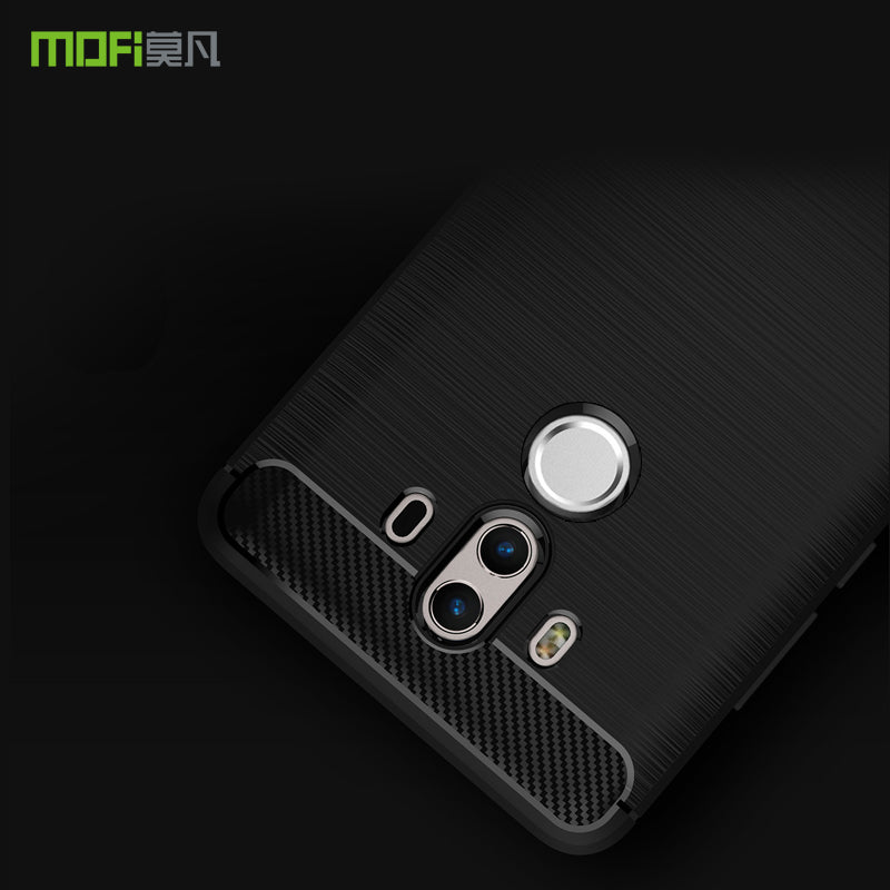 MOFI Carbon Fiber Texture Brushed TPU Protection Mobile Phone Case for Huawei Mate 10 Pro