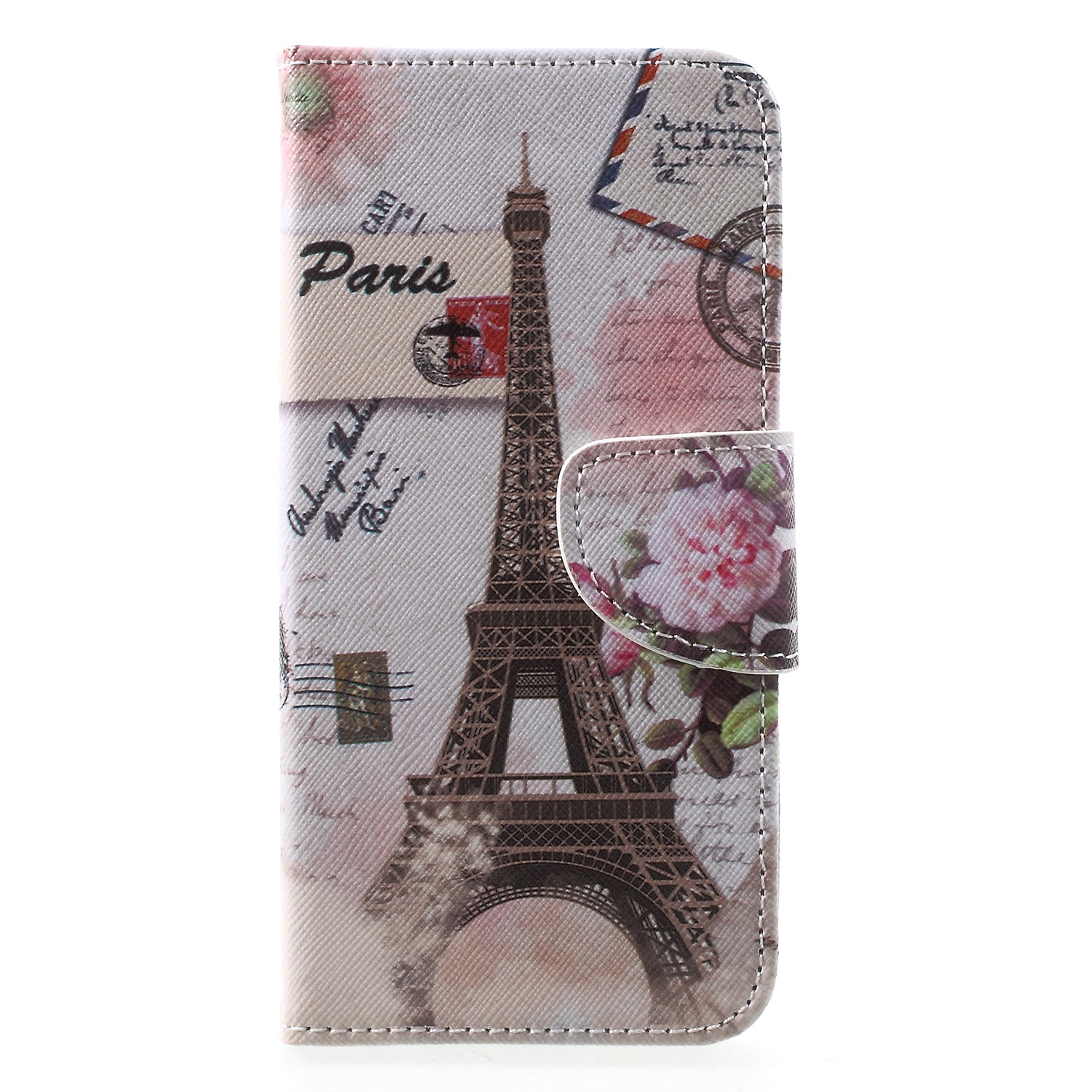 Pattern Printing Cross Texture Leather Wallet Shell Case for Huawei Y5 (2018)