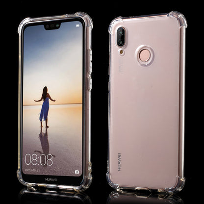 Drop-resistant Clear TPU Cover for Huawei P20 Lite / Nova 3e