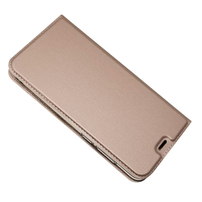 Auto-absorbed Stand Card Holder Leather Phone Case for Huawei Y6 (2018)/Honor 7A (without Fingerprint Sensor)