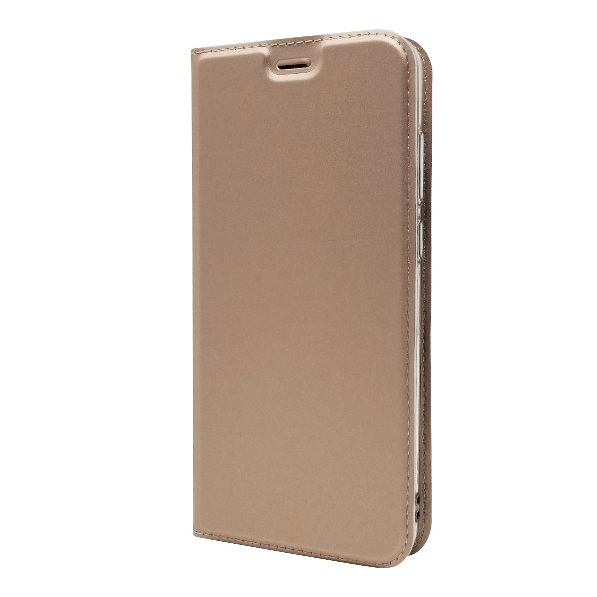 Auto-absorbed Stand Card Holder Leather Phone Case for Huawei Y6 (2018)/Honor 7A (without Fingerprint Sensor)