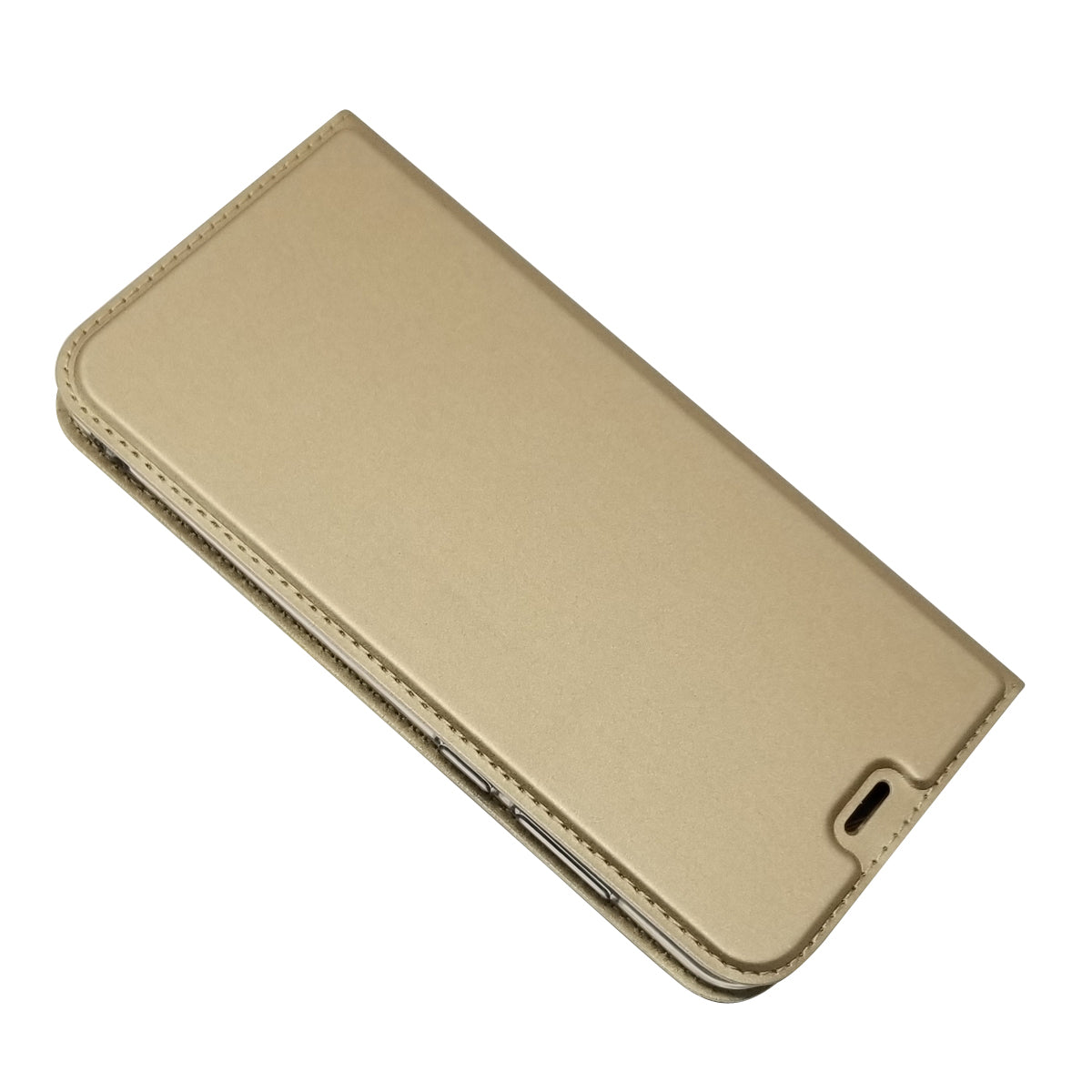 Auto-absorbed Stand Card Holder Leather Phone Case for Huawei Y6 (2018)/Honor 7A (without Fingerprint Sensor)