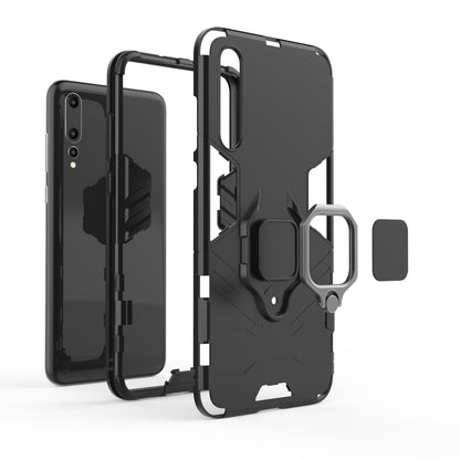 Finger Ring Kickstand PC + TPU Hybrid Mobile Phone Case for Huawei P20 Pro