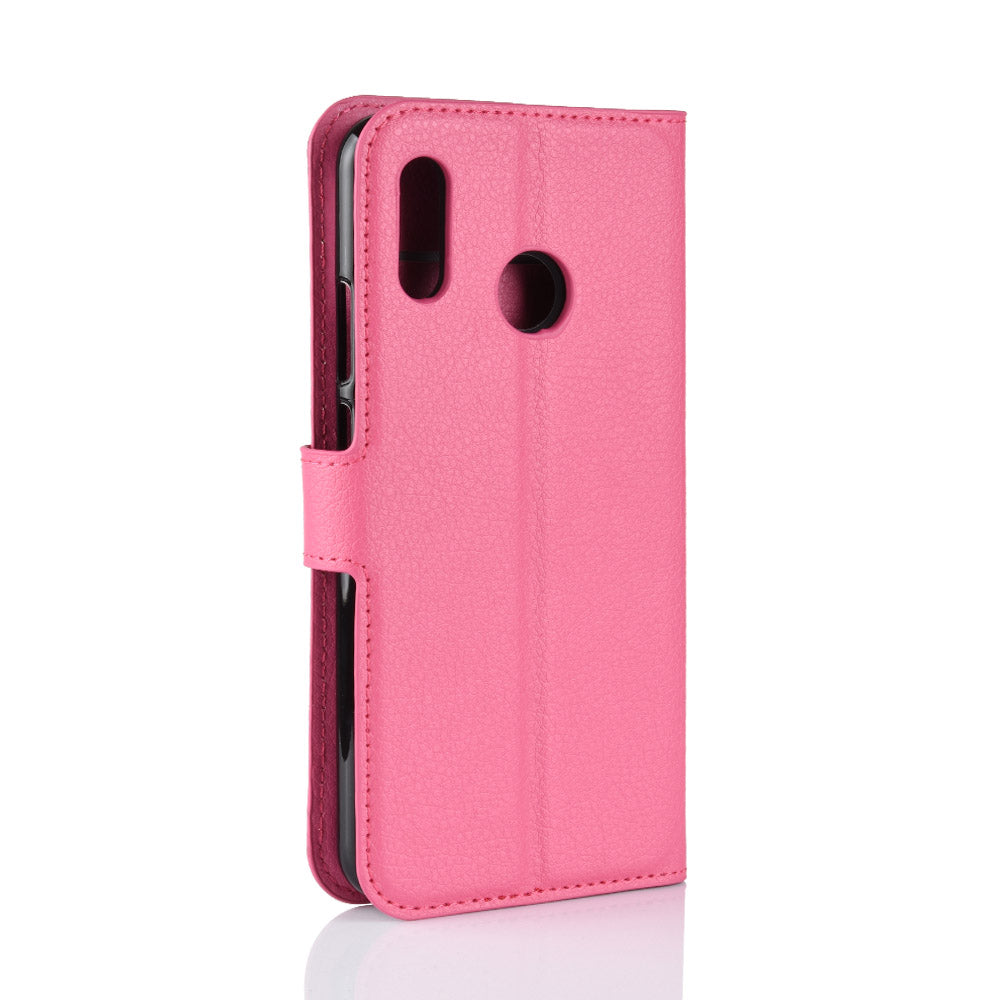 Litchi Skin Wallet Leather Stand Case for Huawei nova 3