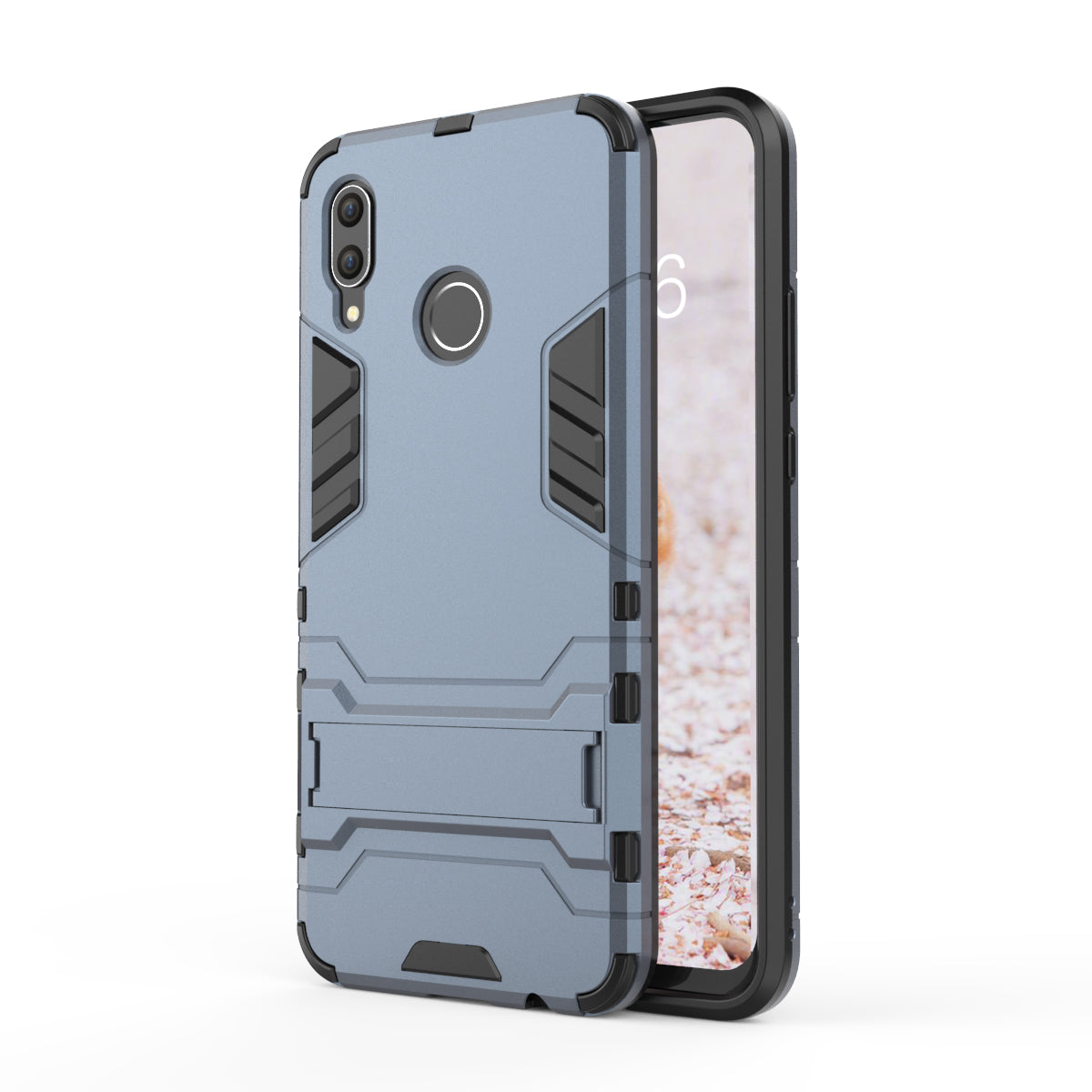 Shockproof PC + TPU Hybrid Kickstand Back Case for Huawei nova 3