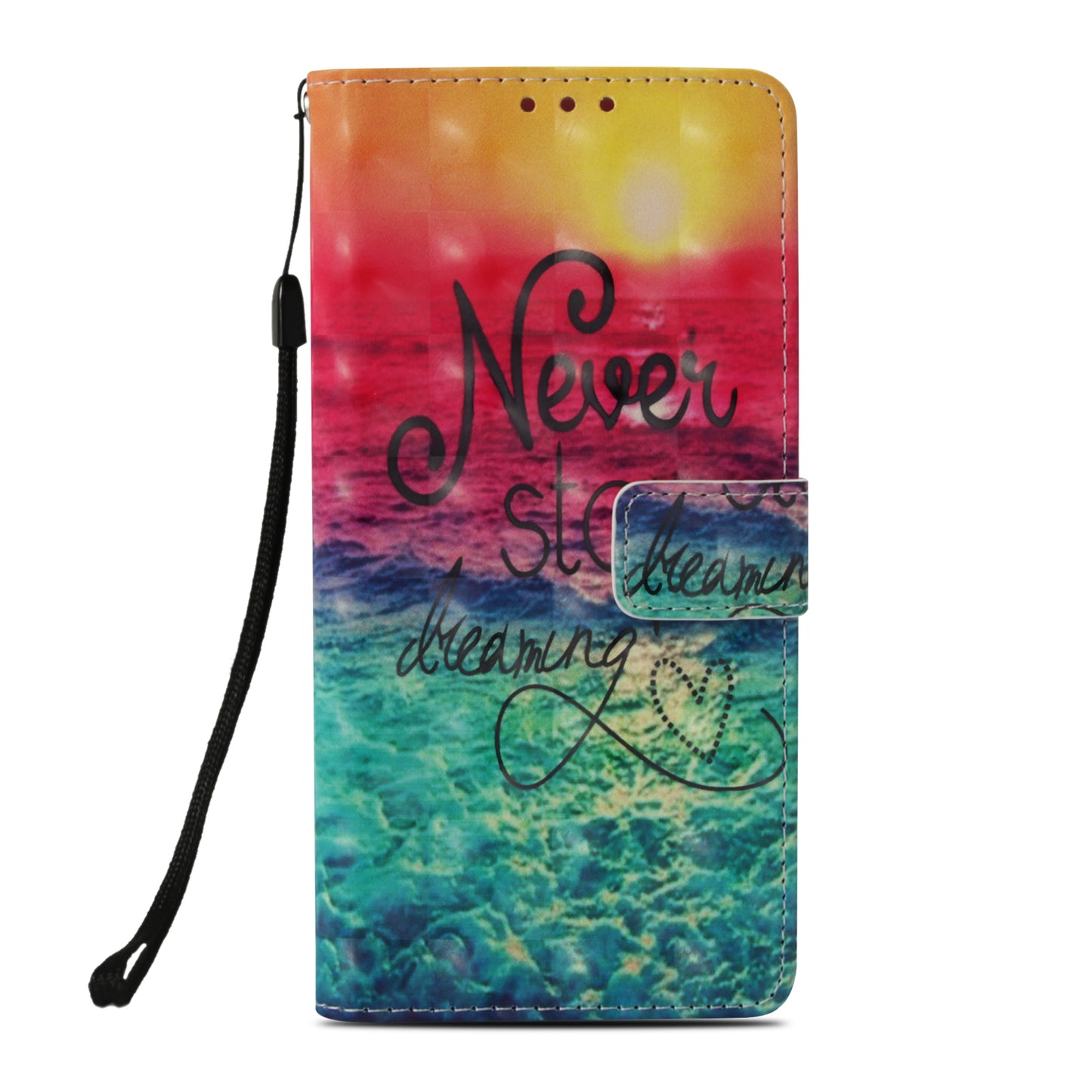 Pattern Printing Leather Wallet Case for Huawei Honor 10