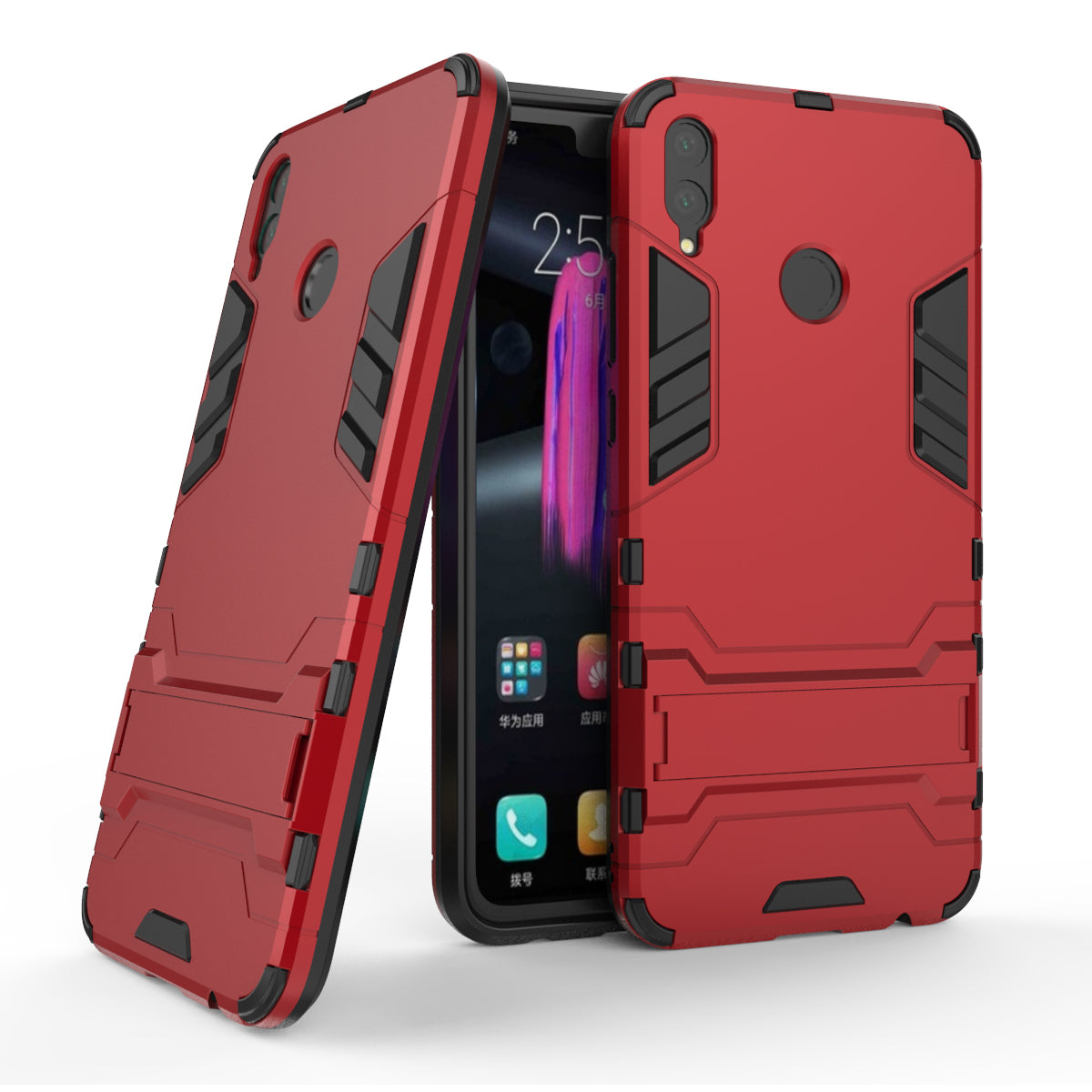 Plastic + TPU Hybrid Case with Kickstand for Huawei Honor 8X / Honor View 10 Lite