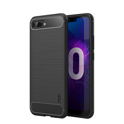 MOFI Carbon Fiber Texture Brushed TPU Back Case for Huawei Honor 10