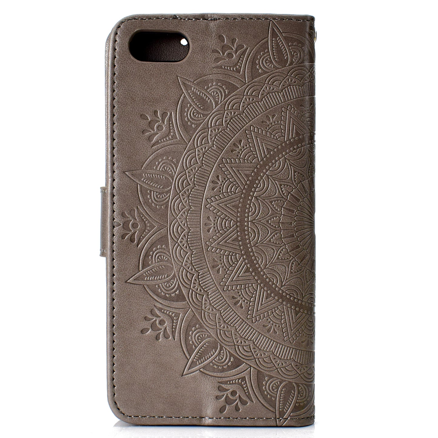 Imprinted Mandala Pattern Wallet Leather Mobile Case for Huawei Y5 (2018) / Y5 Prime (2018) / Honor Play 7 / Honor 7s