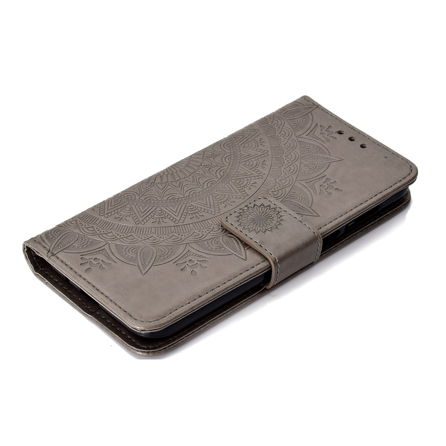 Imprinted Mandala Pattern Wallet Leather Mobile Case for Huawei Y5 (2018) / Y5 Prime (2018) / Honor Play 7 / Honor 7s