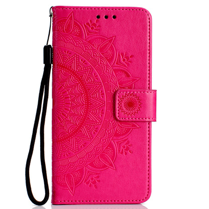 Imprinted Mandala Pattern Wallet Leather Mobile Case for Huawei Y5 (2018) / Y5 Prime (2018) / Honor Play 7 / Honor 7s