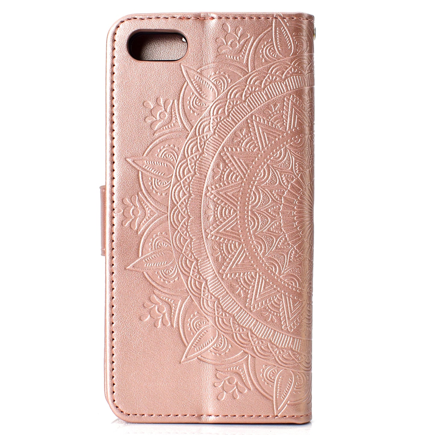 Imprinted Mandala Pattern Wallet Leather Mobile Case for Huawei Y5 (2018) / Y5 Prime (2018) / Honor Play 7 / Honor 7s