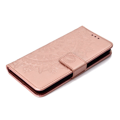 Imprinted Mandala Pattern Wallet Leather Mobile Case for Huawei Y5 (2018) / Y5 Prime (2018) / Honor Play 7 / Honor 7s