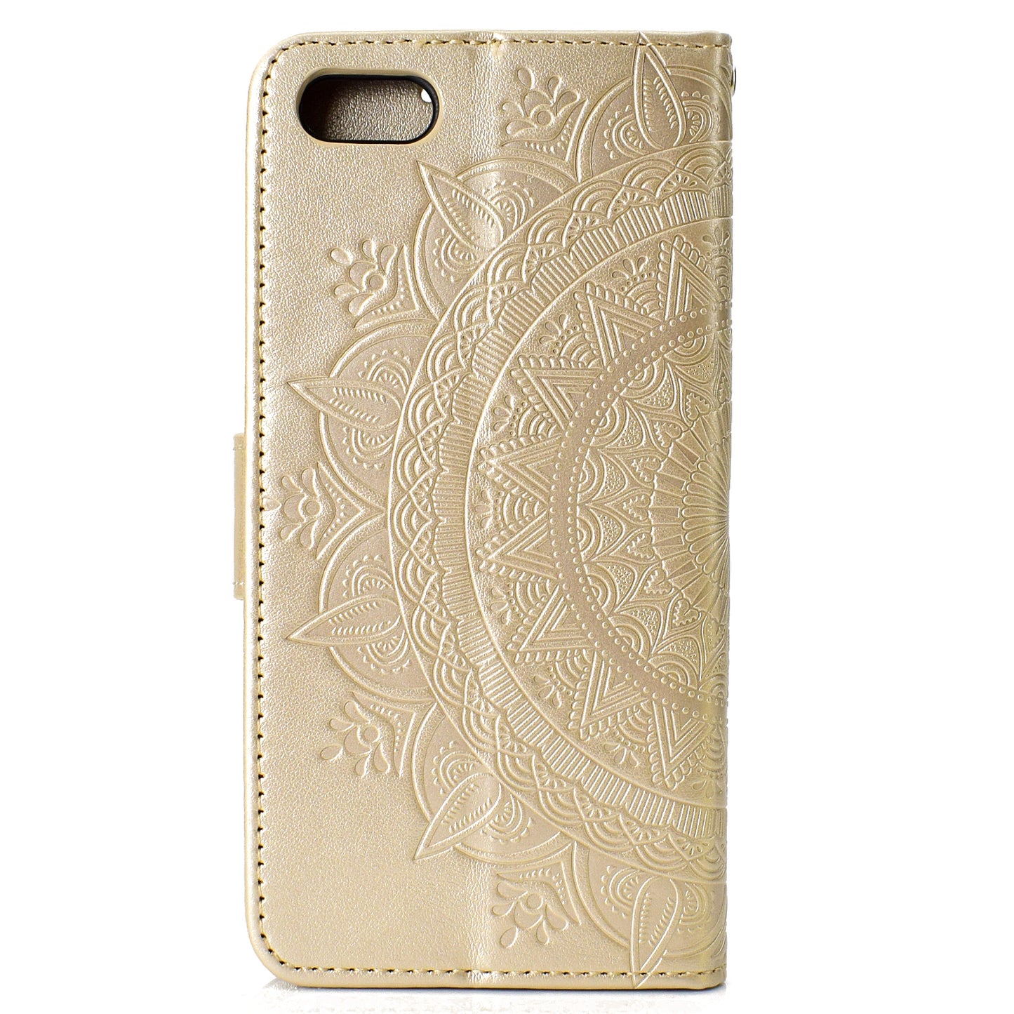 Imprinted Mandala Pattern Wallet Leather Mobile Case for Huawei Y5 (2018) / Y5 Prime (2018) / Honor Play 7 / Honor 7s