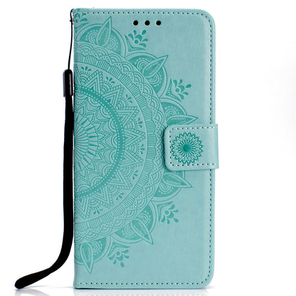 Imprinted Mandala Pattern Wallet Leather Mobile Case for Huawei Y5 (2018) / Y5 Prime (2018) / Honor Play 7 / Honor 7s