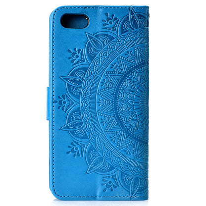 Imprinted Mandala Pattern Wallet Leather Mobile Case for Huawei Y5 (2018) / Y5 Prime (2018) / Honor Play 7 / Honor 7s