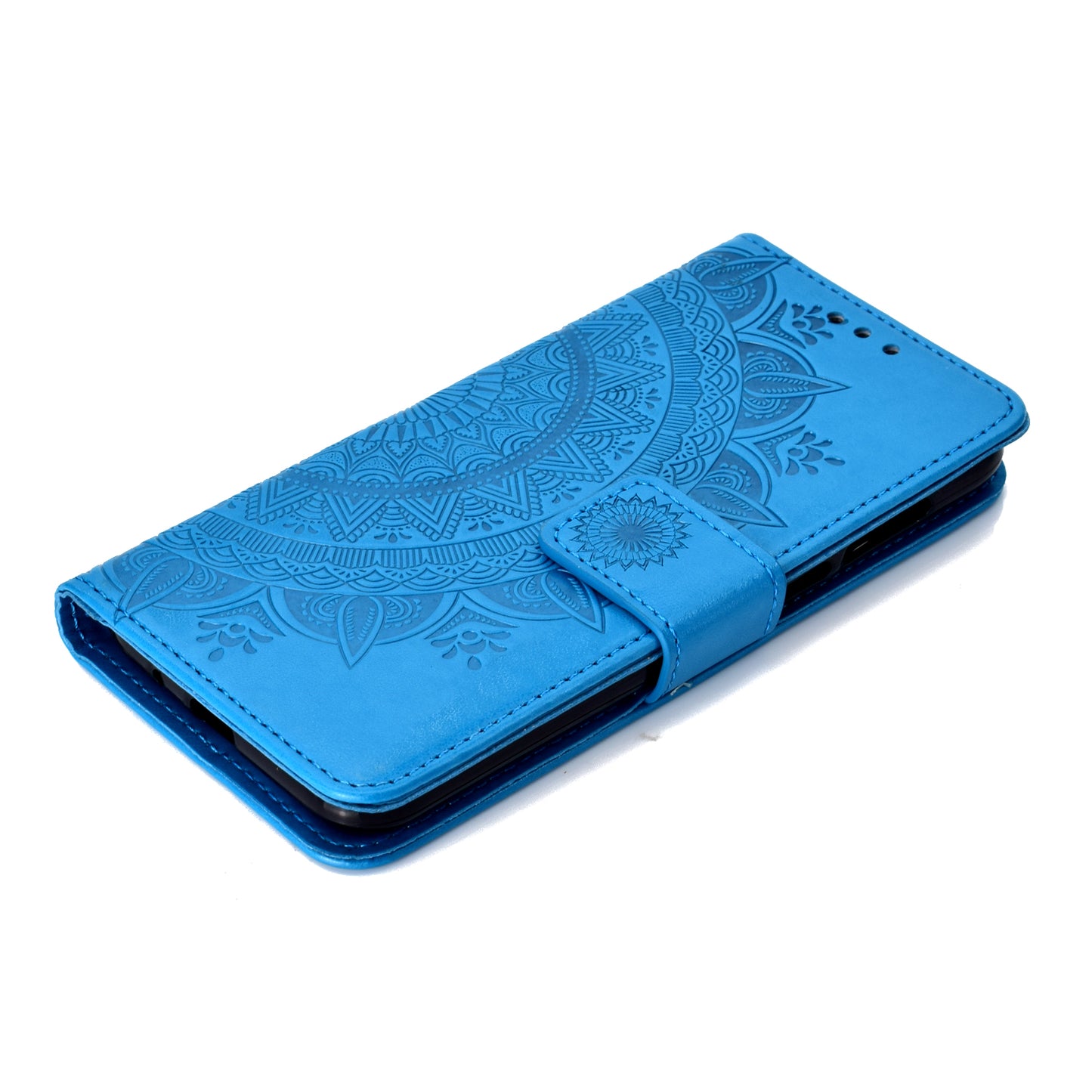 Imprinted Mandala Pattern Wallet Leather Mobile Case for Huawei Y5 (2018) / Y5 Prime (2018) / Honor Play 7 / Honor 7s