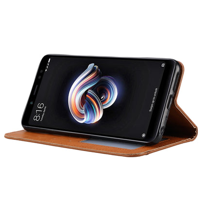 PU Leather Auto-absorbed Stand Wallet Phone Case for Huawei P Smart+ / nova 3i