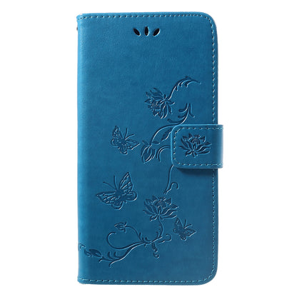 Imprint Butterfly Flower Leather Phone Case for Huawei nova 3i / P Smart Plus Wallet Stand Case