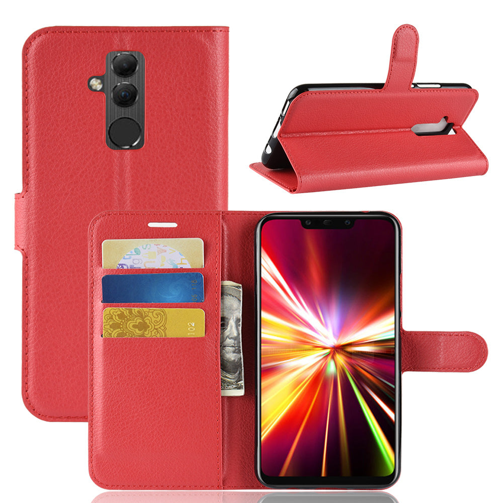 For Huawei Mate 20 Lite Litchi Grain Leather Wallet Mobile Phone Case Cover with Stand