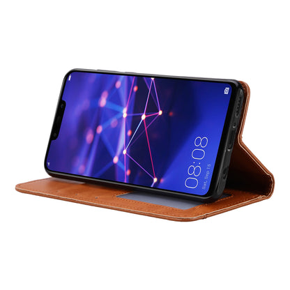 Auto-absorbed Leather Wallet Case for Huawei Mate 20 Lite