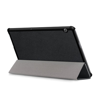 PU Leather Tri-fold Stand Tablet Flip Protective Casing for Huawei Mediapad T5 10