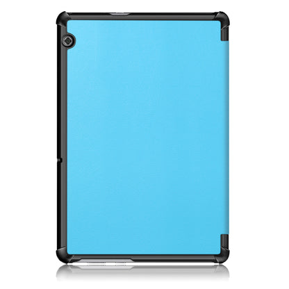 PU Leather Tri-fold Stand Tablet Flip Protective Casing for Huawei Mediapad T5 10