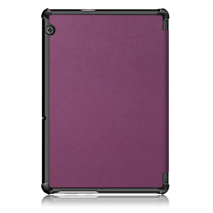 PU Leather Tri-fold Stand Tablet Flip Protective Casing for Huawei Mediapad T5 10