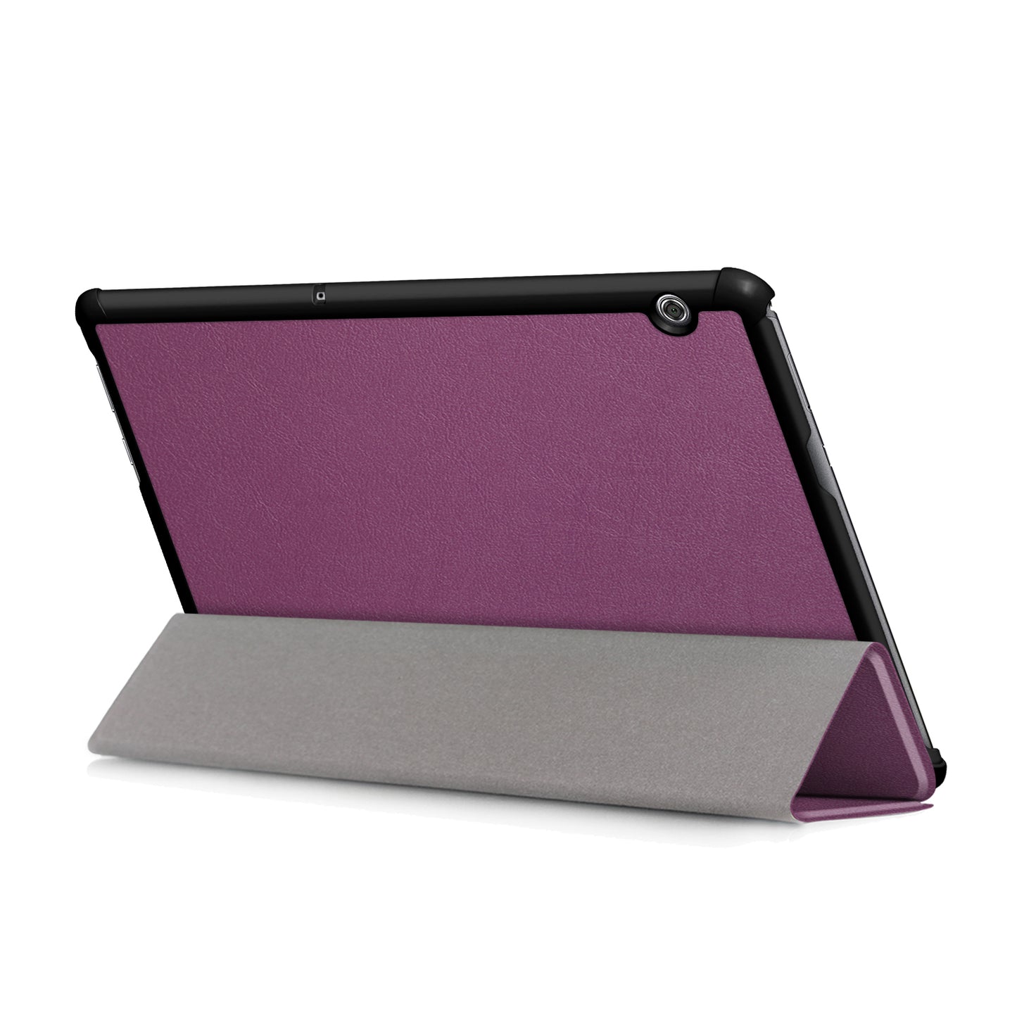 PU Leather Tri-fold Stand Tablet Flip Protective Casing for Huawei Mediapad T5 10