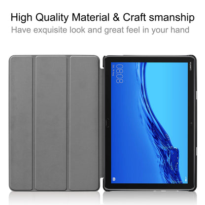 Tri-fold Stand Leather Protection Cover for Huawei Mediapad C5 10 / M5 Lite 10