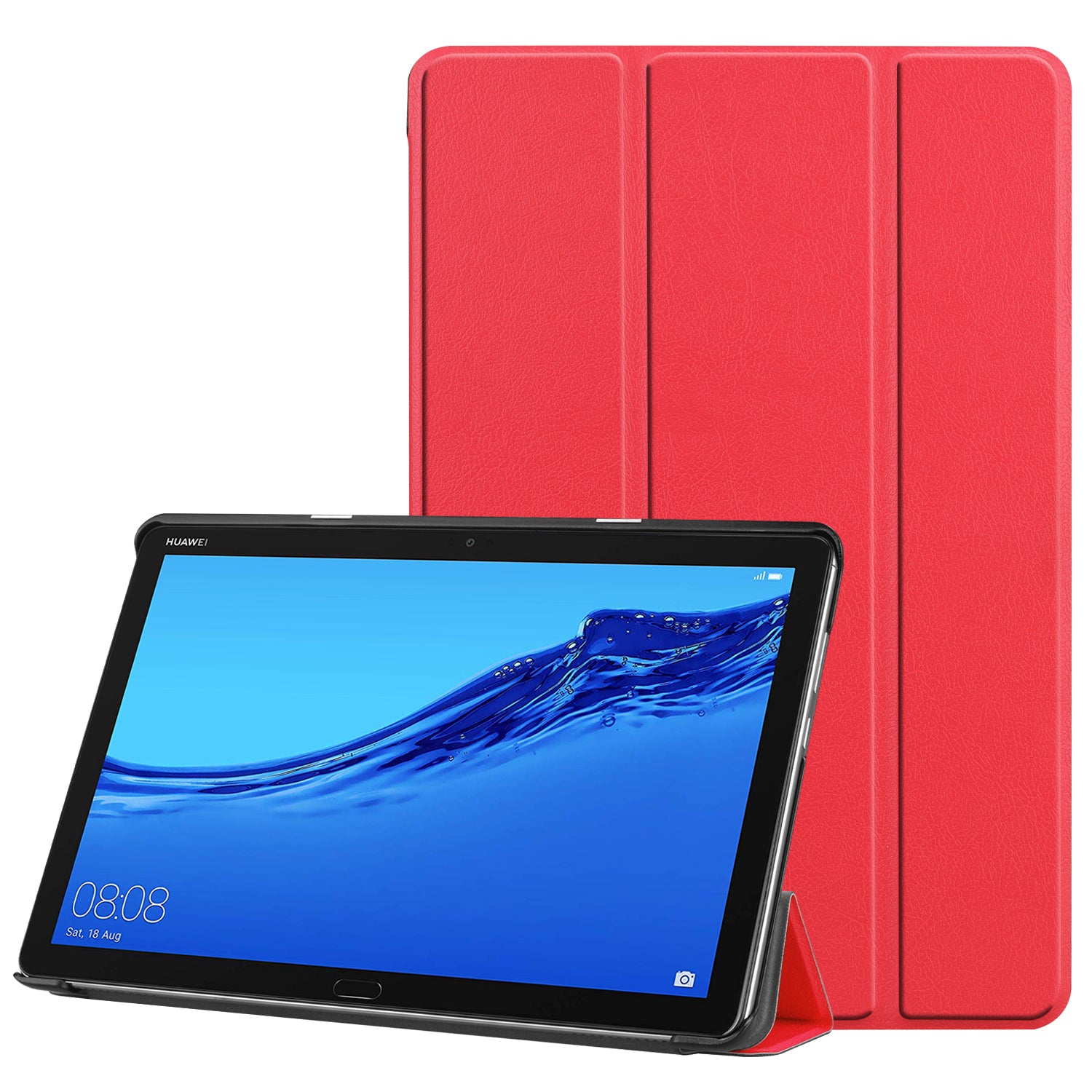 Tri-fold Stand Leather Protection Cover for Huawei Mediapad C5 10 / M5 Lite 10