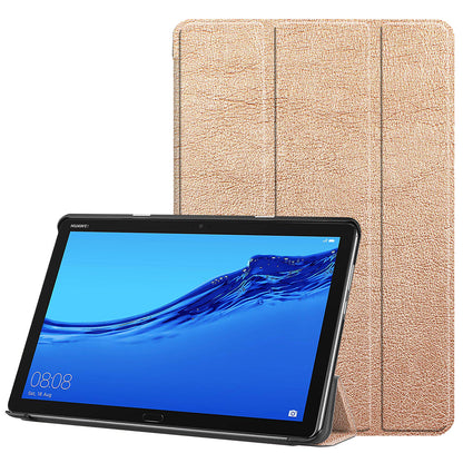 Tri-fold Stand Leather Protection Cover for Huawei Mediapad C5 10 / M5 Lite 10