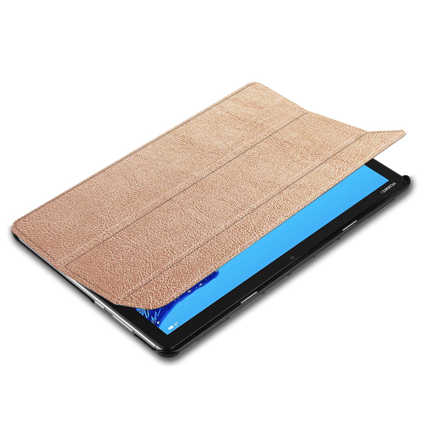 Tri-fold Stand Leather Protection Cover for Huawei Mediapad C5 10 / M5 Lite 10