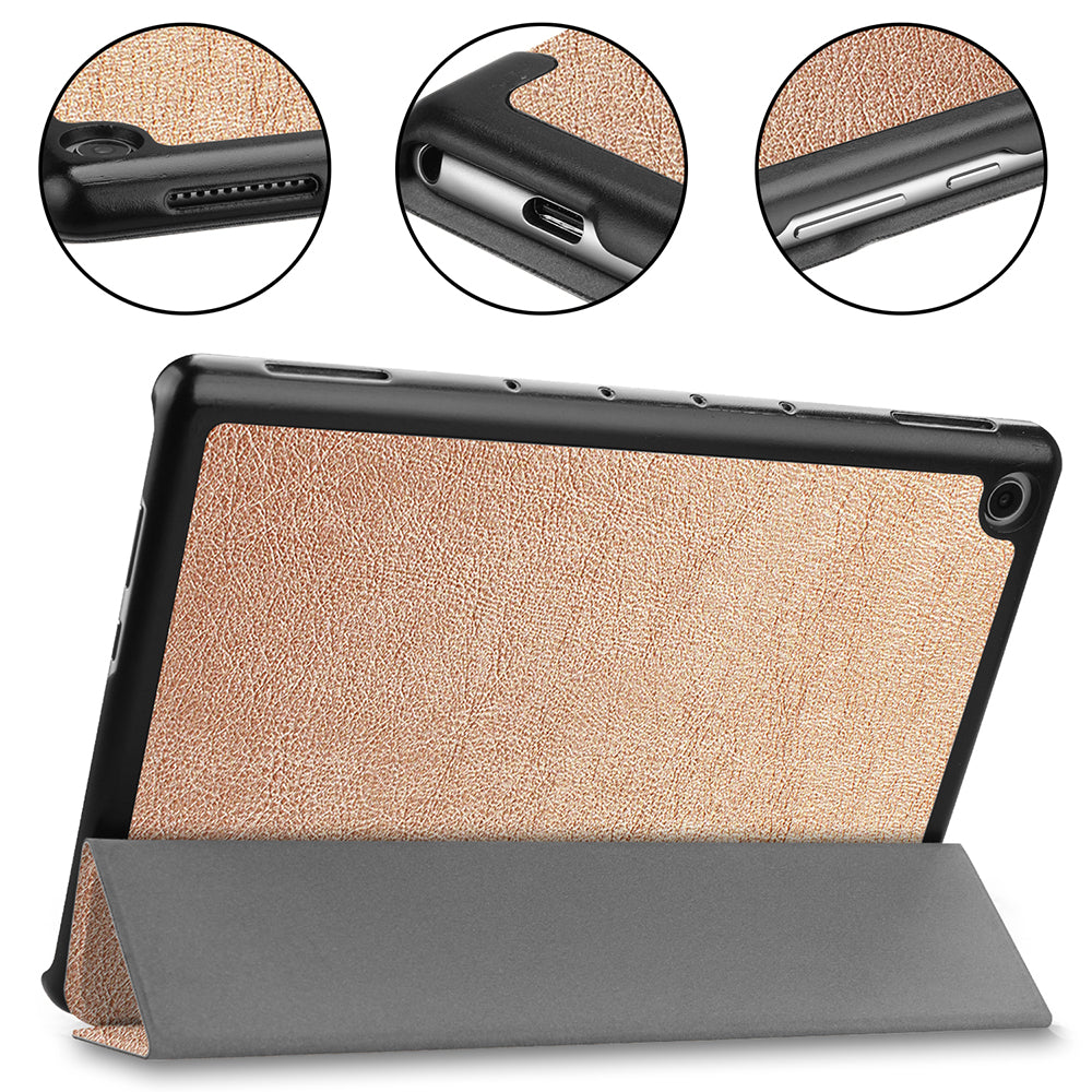 Tri-fold Stand Leather Protection Cover for Huawei Mediapad C5 10 / M5 Lite 10