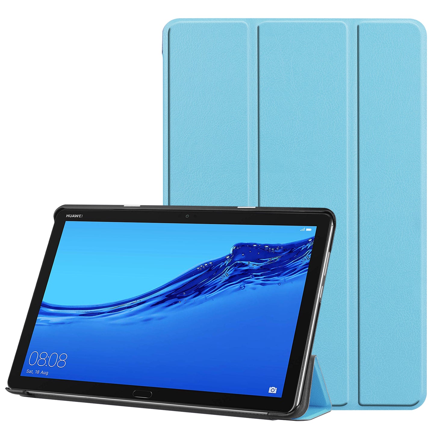 Tri-fold Stand Leather Protection Cover for Huawei Mediapad C5 10 / M5 Lite 10