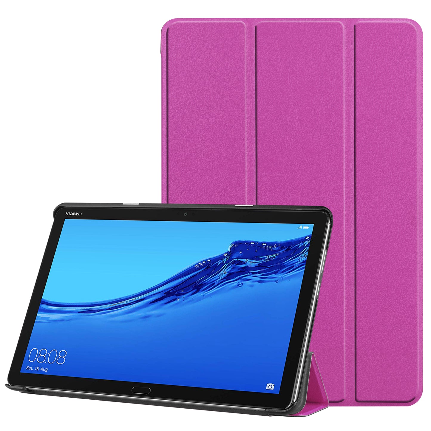 Tri-fold Stand Leather Protection Cover for Huawei Mediapad C5 10 / M5 Lite 10