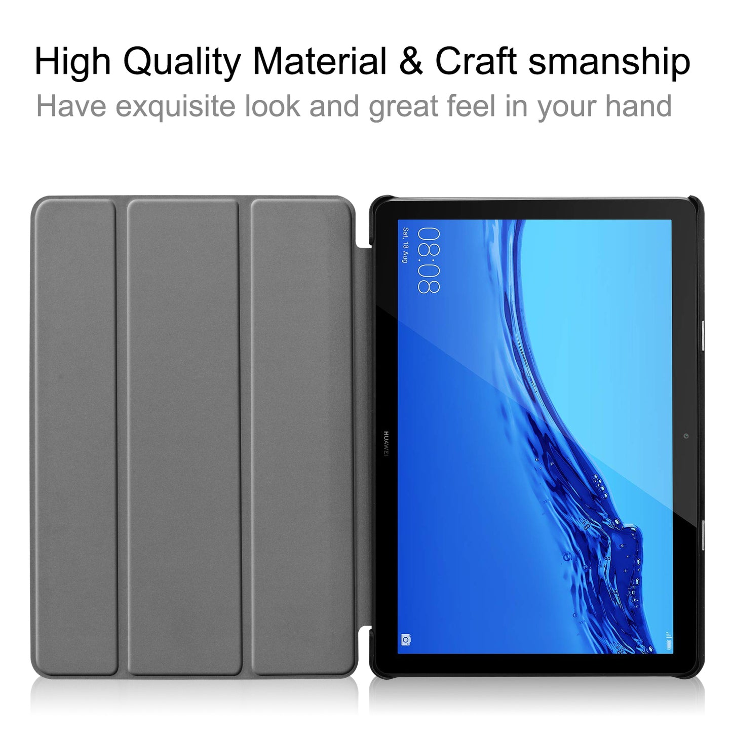 Anti-shock Dustproof Supporting Stand Tablet Cover Leather Tablet Case for Huawei MediaPad T5 10