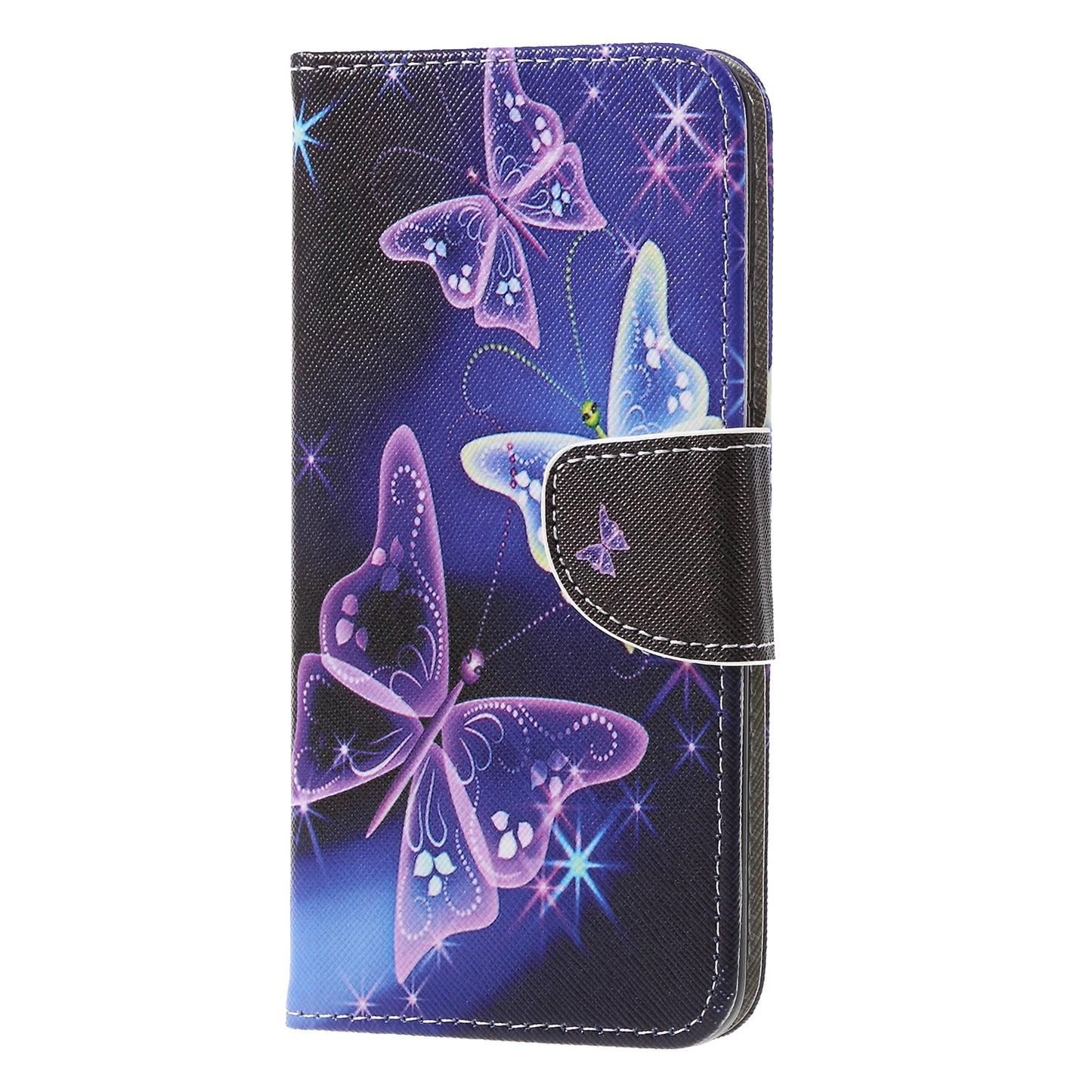 Pattern Printing Cross Texture Leather Wallet Case for Huawei Mate 20 Lite