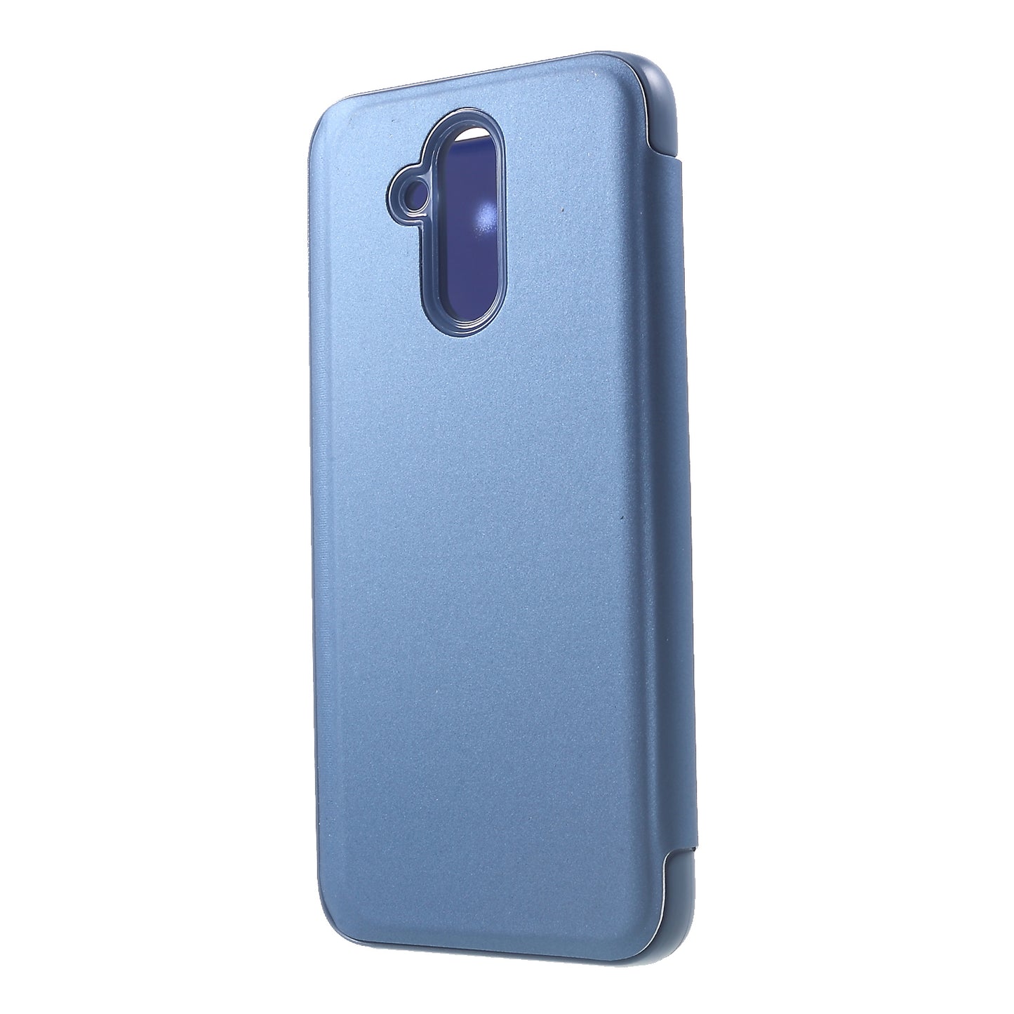 Plated Mirror Surface View Window Leather Stand Case for Huawei Mate 20 Lite / Maimang 7