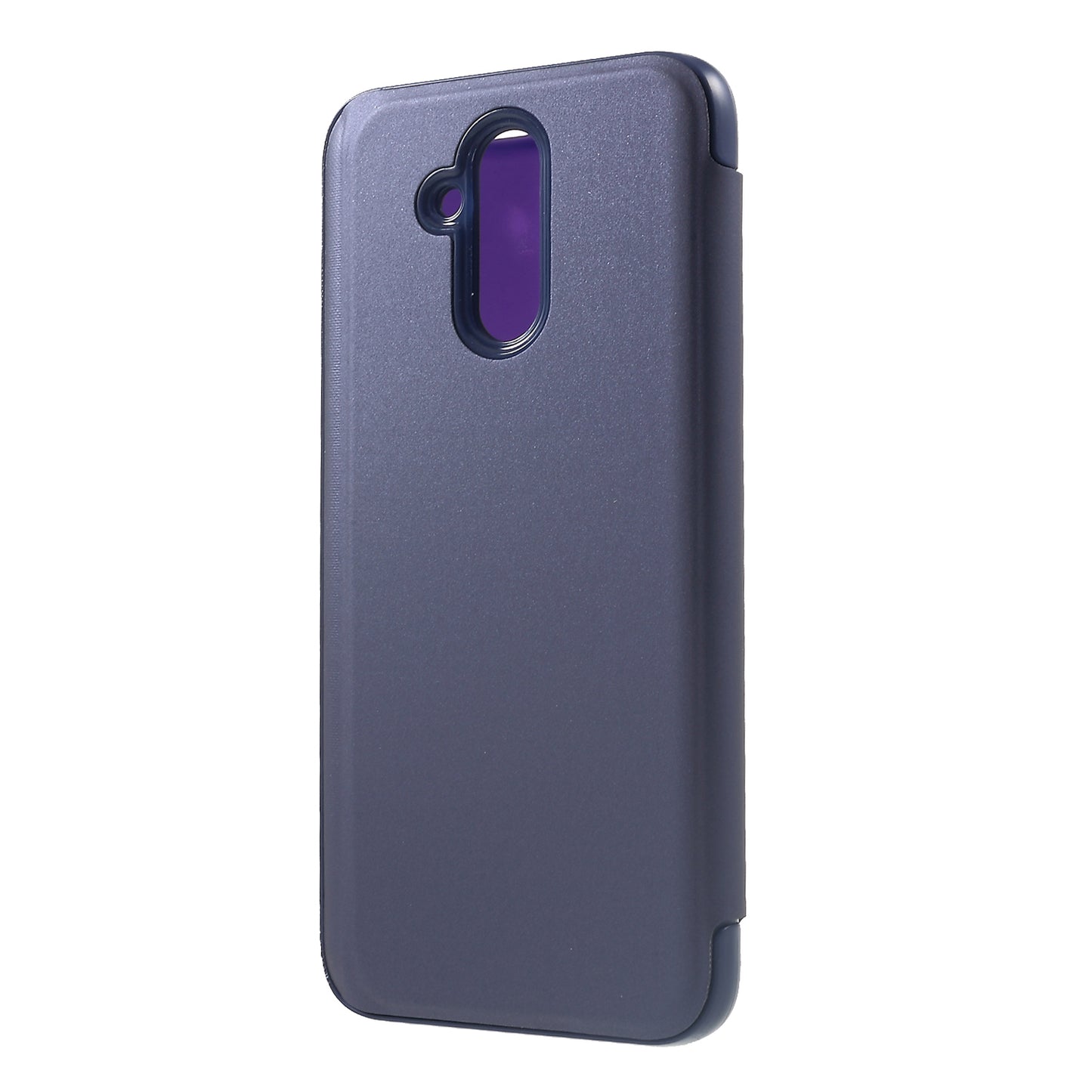 Plated Mirror Surface View Window Leather Stand Case for Huawei Mate 20 Lite / Maimang 7