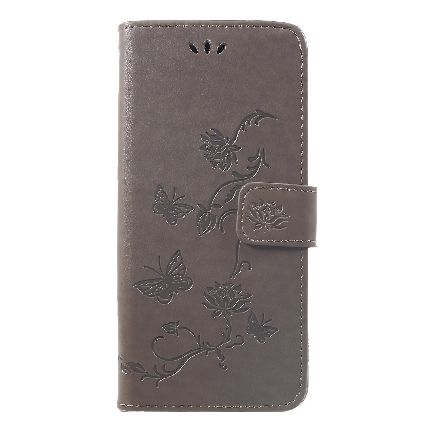 Imprint Butterfly Flowers Leather Stand Wallet Folio Case for Huawei Mate 20 Pro