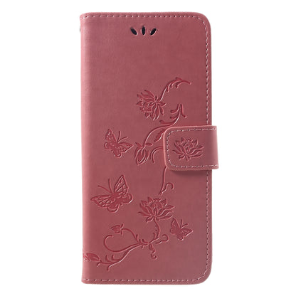 Imprint Butterfly Flowers Leather Stand Wallet Folio Case for Huawei Mate 20 Pro