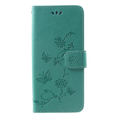 Imprint Butterfly Flowers Leather Stand Wallet Folio Case for Huawei Mate 20 Pro