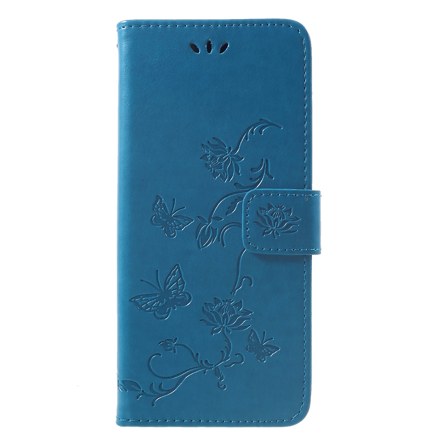 Imprint Butterfly Flowers Leather Stand Wallet Folio Case for Huawei Mate 20 Pro